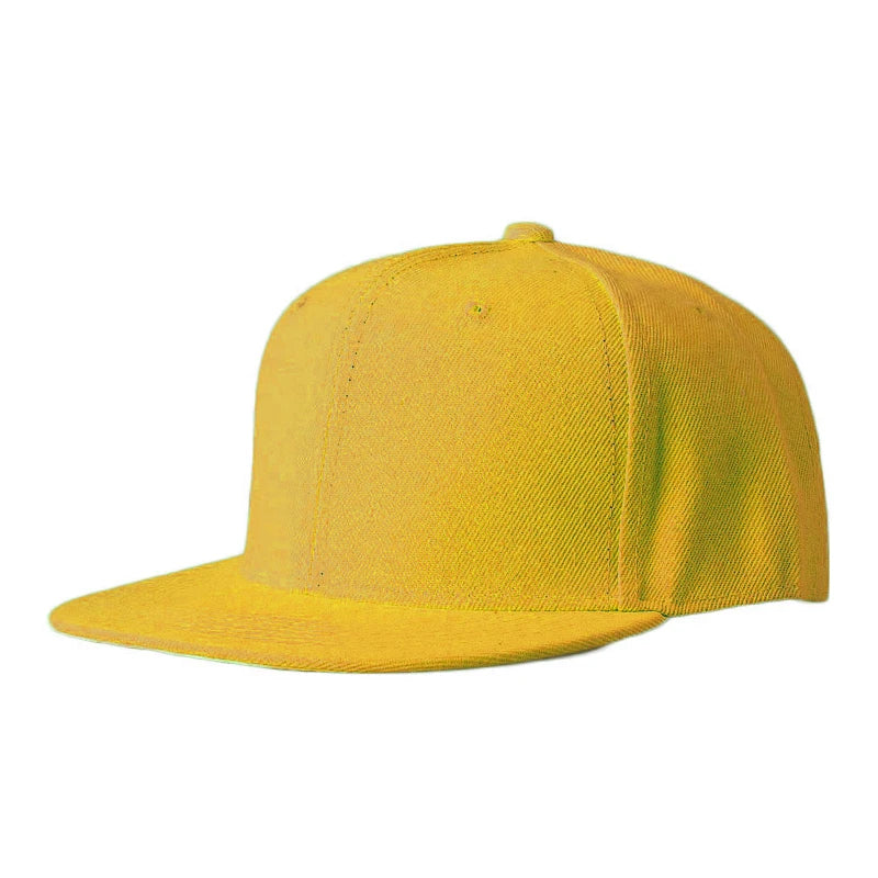 Fashion Solid Color Men Women Baseball Cap Hip Hop Caps  Snapback Hat Brim Shade Cap Bone Gorras Casquette Sports Cap  Sun Hat