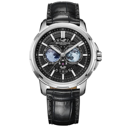 BORIAGE(BOAIJIUA) Orologio meccanico da uomo completamente automatico, design originale, impermeabile e luminoso