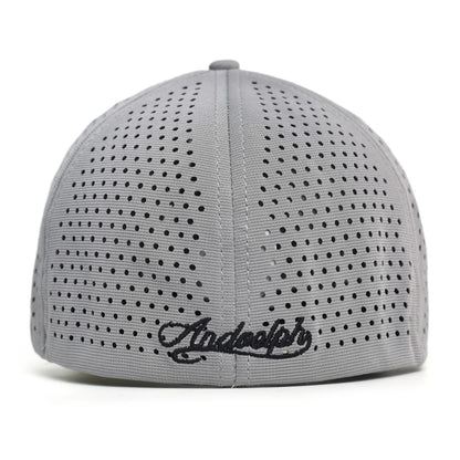 Boné de basebol em malha com pala curta e parte traseira fechada para homem e mulher, respirável, estilo snapback, boné dad hat ajustado e ajustável, cor lisa, estilo trucker