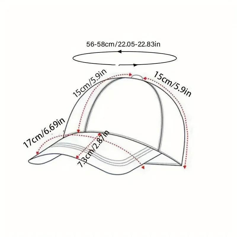 Unisex retro baseball cap with heart-shaped pattern for outdoor sun protection, suitable for truck drivers all year round.