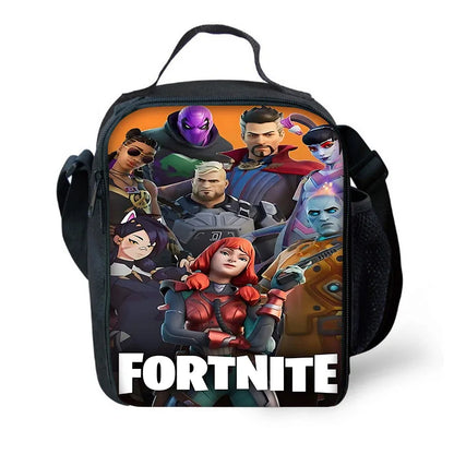 Child Insulated Large F-FortniteS Capacity Bag for Boy Hot Game Girl Student Outdoor Picnic Resuable Thermal Cooler Lunch Box