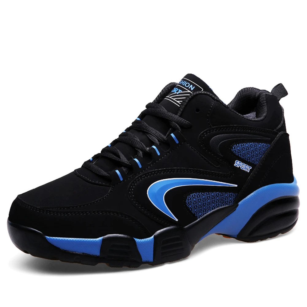 Plus Size Men's Trendy Colour Block Sneakers, Comfy Non Slip Lace Up Casual Durable Shoes For Men's Outdoor Activities
