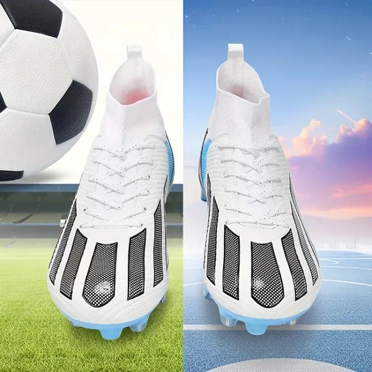 Fotbollsskor för män, New TF, sneakers för konstgräs och turf, ultralätta herrfotbollsskor, bekväma ankelhöga fotbollsskor för futsal och snabbt spel
