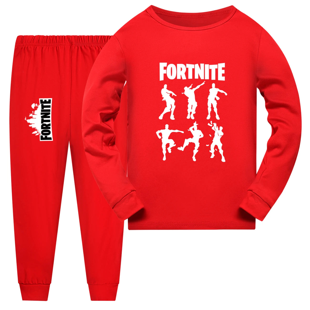 Conjunto de Pijama Fortnite New Kids de Outono para Bebé Menina, Top de Manga Comprida e Calças, 2 Peças, Roupa de Dormir Diária para Rapaz Adolescente 1006