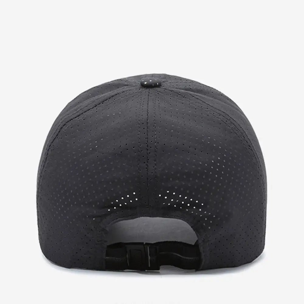 Breathable Perforated Quick-Drying Hat Sun Protection Adjustable Summer Sun Hat Letter R Embroidery Fishing Cycling Hat