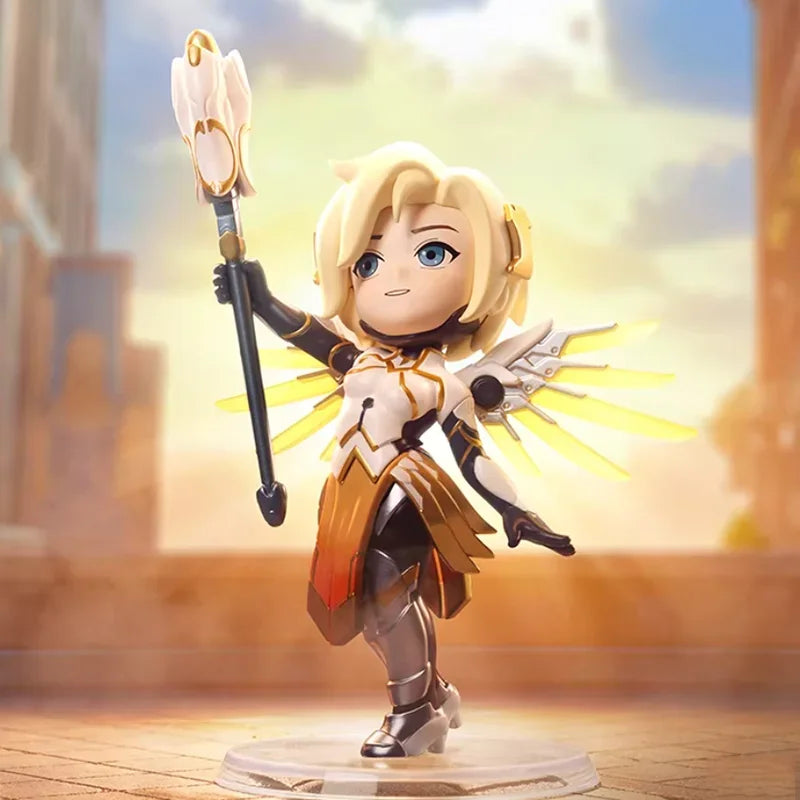POP MART Overwatch Play of the Game Series Original-Blind-Box Überraschungs-Mystery-Box Niedliche Anime-Actionfiguren Ornamente Figuren