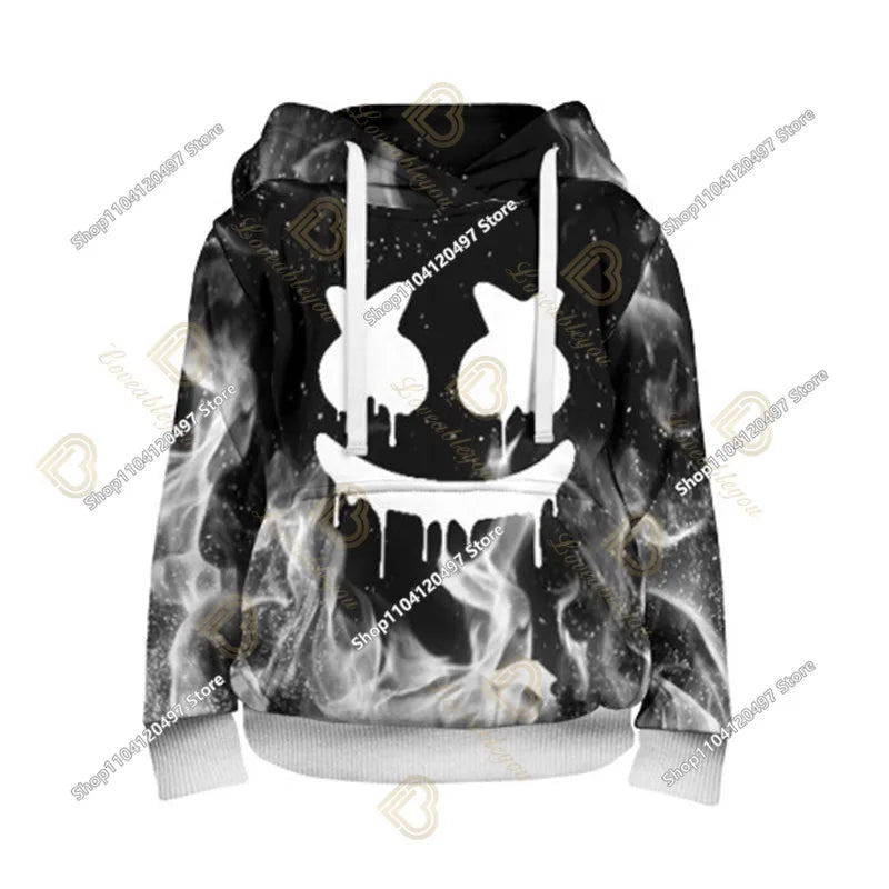 Bluza z kapturem Fortnite z nadrukiem dla dzieci 2-14Y, bluzy dla chłopców i dziewczynek, modna kurtka Harajuku, odzież dziecięca, gry, kostium cosplay