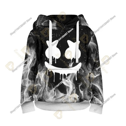 Bluza z kapturem Fortnite z nadrukiem dla dzieci 2-14Y, bluzy dla chłopców i dziewczynek, modna kurtka Harajuku, odzież dziecięca, gry, kostium cosplay
