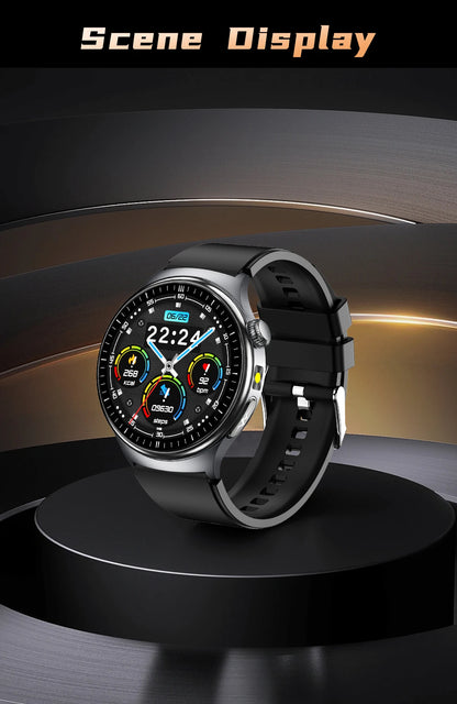 2026 AI Health Smartwatch ECG + PPG, Blood Pressure, Uric Acid & Body Fat Monitoring, AMOLED Display & Bluetooth Calling