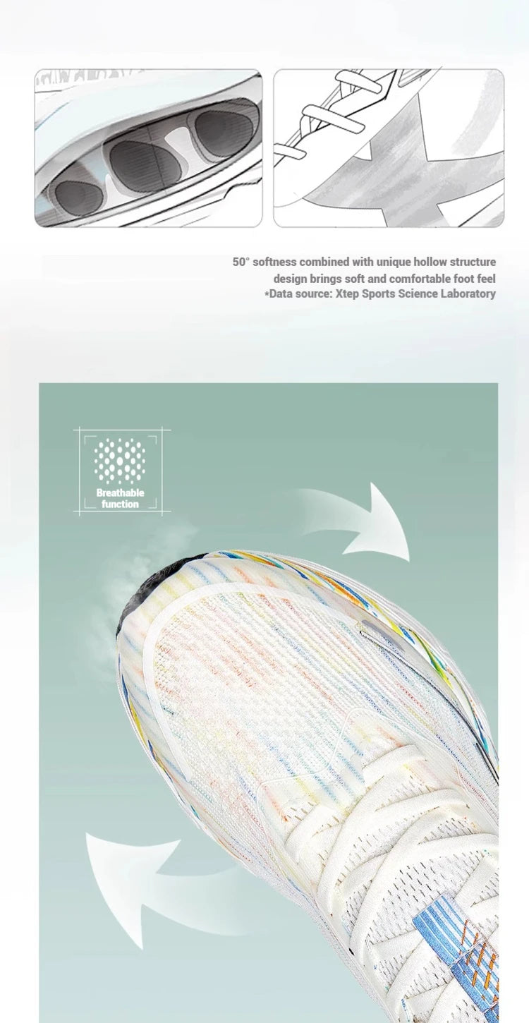 Xtep Reactive Coil 11.0 tenisice za trčanje za muškarce, ljetne sportske cipele s amortizacijom udaraca, povratnom energijom i mekim tenisicama 976219110026