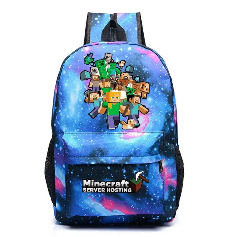 Minecraft Enderman Creeper Graphic Printed Backpack Large Capacity Lightweight Fashion Casual For Daily Travel Outdoor Leisure