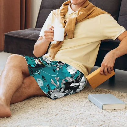 Custom Shadow The Hedgehog Sonic Poster Short Pajama Pants Men Sleepwear Sleep Lounge Bottom Shorts Sleeping Pants