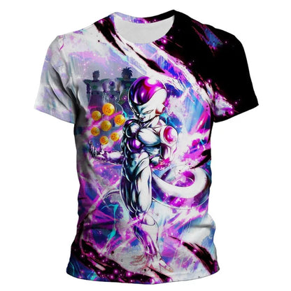 Men's Short Sleeved Cartoon 7 Dragon Ball Z T-shirt Children's Top T-shirt Children's Clothing Summer Short Sleeved Casual Wear