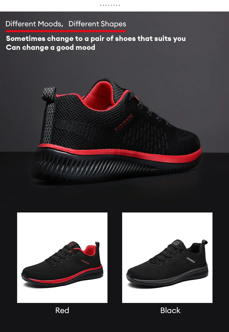 Men's Running Shoes Breathable Light Comfortable Men's Casual Shoes Tennis Outdoor Slip-On Walking Sneakers
