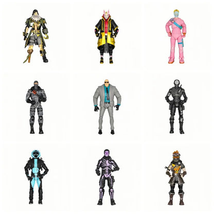 Neue Fortnite Trooper Sky Fox Raven Black8 Spielfigur – bewegliche Cartoon-Actionfigur, cooles dekoratives Ornament und Spielzeug