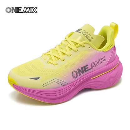 ONEMIX 2026 New Cushioned Running Shoes for Women and Men Lightweight Fashion Outdoor Sneakers Road Sports Shoes Training Jogging Fitness