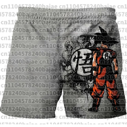 Dragon Ball Print Children's Shorts Kids Shorts for Ages 3-14 Boys' Beach Shorts Summer Quick-drying Cartoon Swim Trunks
