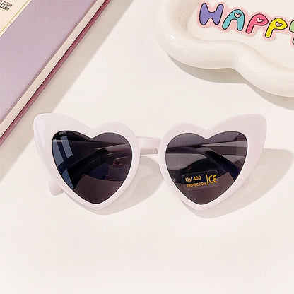 New Kids Cartoon Heart Sunflower Fruit Rabbit Ears Sunglasses Girls Boy Children Outdoor Round Polarized UV400 Sun Glasses