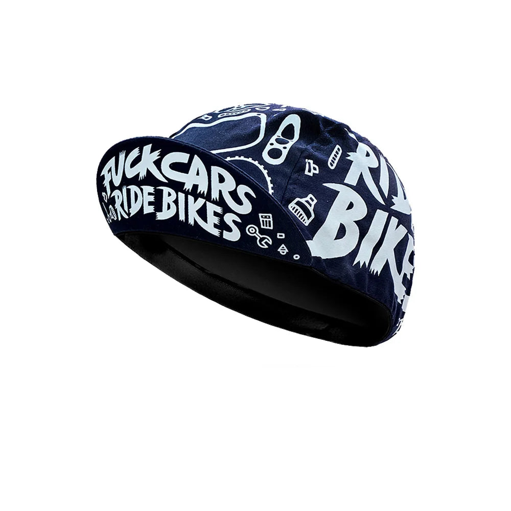 style Casquettes de cyclisme Casquettes de sport d'été respirantes pour le vélo Séchage rapide Polyester Casquettes noires et bleues Classiques