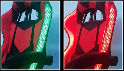 Factory Wholesale Leather LED Light RGB Gaming Chair Racing Office Massage Gamer Chair Adjustable Swivel Gas Lift