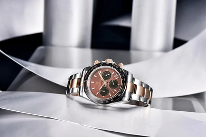 PAGANI DESIGN chronograafhorloge voor heren – Luxe quartz-polshorloge, verlicht en waterdicht.