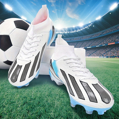Fotbollsskor för män, New TF, sneakers för konstgräs och turf, ultralätta herrfotbollsskor, bekväma ankelhöga fotbollsskor för futsal och snabbt spel