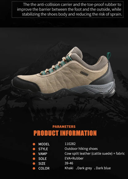 HUMTTO Wanderschuhe für Herren, luxuriöse Designer-Winter-Kletter- und Trekking-Sneaker aus Leder, Outdoor-Sport- und Arbeitsschuhe für Herren 110282A