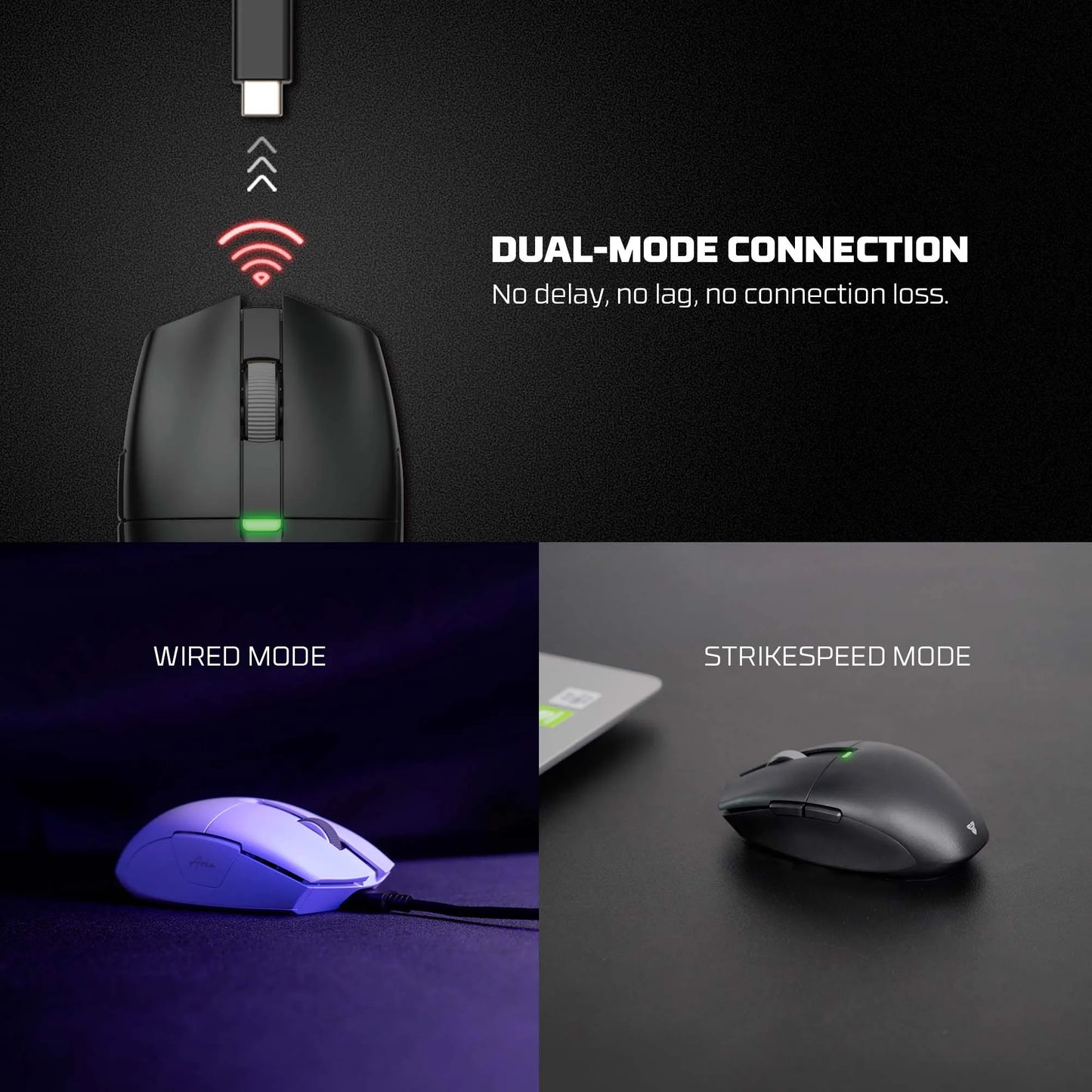 FANTECH Aria XD7E 2.4G Wireless Gaming Mouse PixArt 3311 1000Hz 59g Lightweight Gamer Mice  For PC Laptop