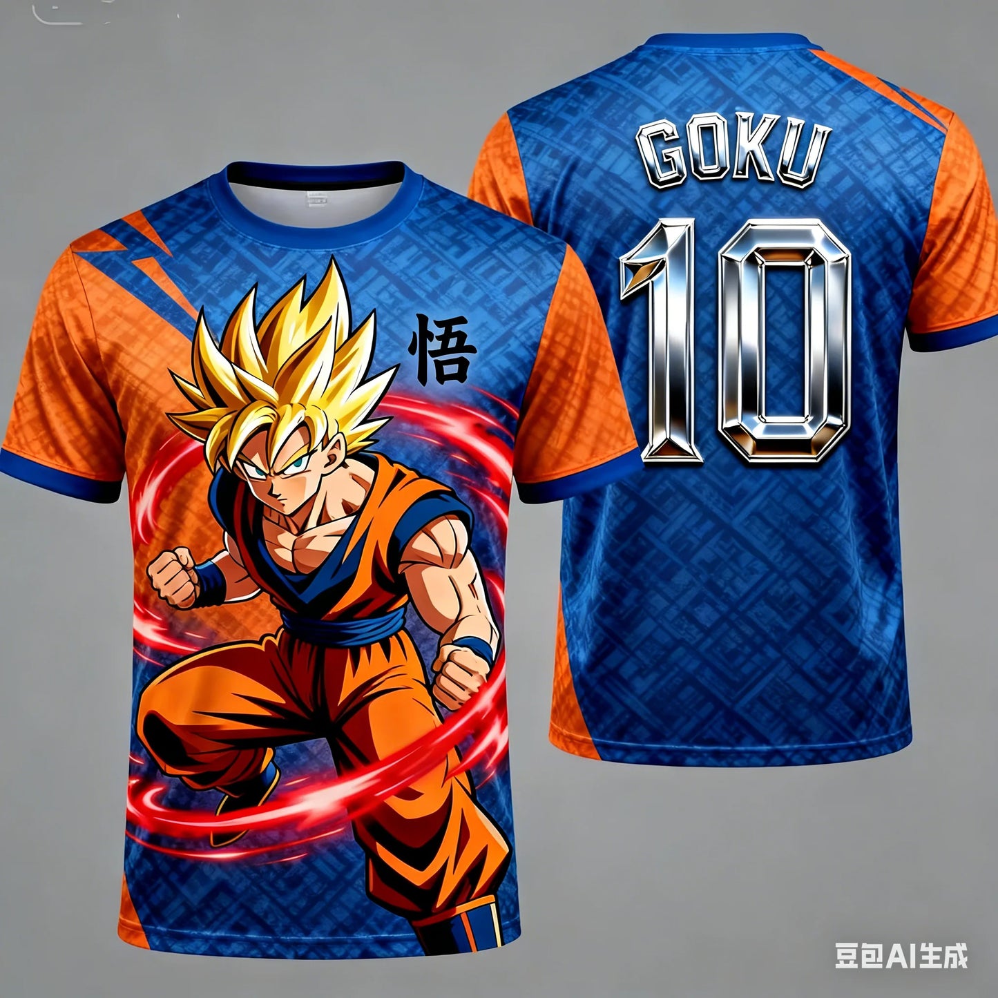 2026 Summer Dragon Ball Retro Cosplay T-shirt Men's Oversized 3D Printed Short-sleeved Family Unisex Children's Sports Shirt