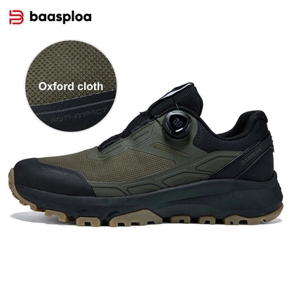 Sapatos de Caminhada Baasploa para Homem, Outdoor e Escalada, em Malha Respirável, para Viagem e Caminhada, Antiderrapantes, Resistentes ao Desgaste, Confortáveis, Tipo Sneaker