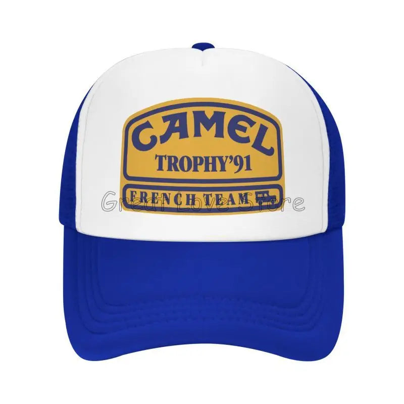 „Camel Trophy 91“ spausdinta beisbolo kepurė, unisex saulės skydeliai, vasarinės hiphopo kepurės vyrams ir moterims, lauko kvėpuojančios tinklinės „Snapback“ kepurės