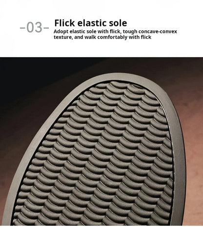 Classic Men's Sneakers Platform Slip-On Casual Leather Sneakers New Comfort Flat Spring Loafers Shoes