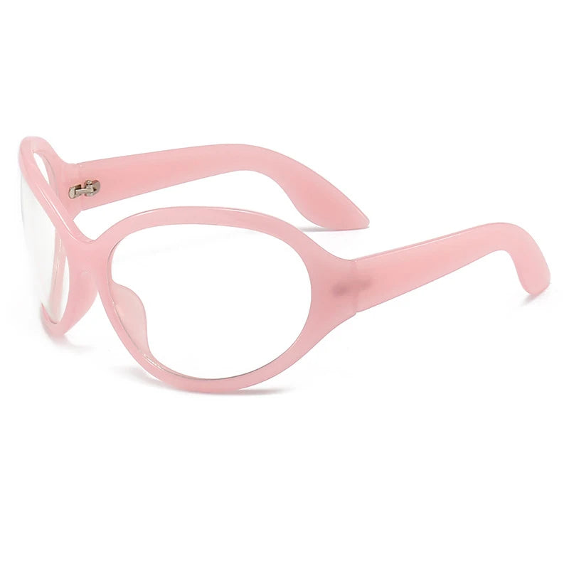 2026 Oversized Oval Sunglasses Goggle Women Men Luxury Brand Designer Sun Glasses Female Big Frame Y2K Eyeglasses De Sol Oculo