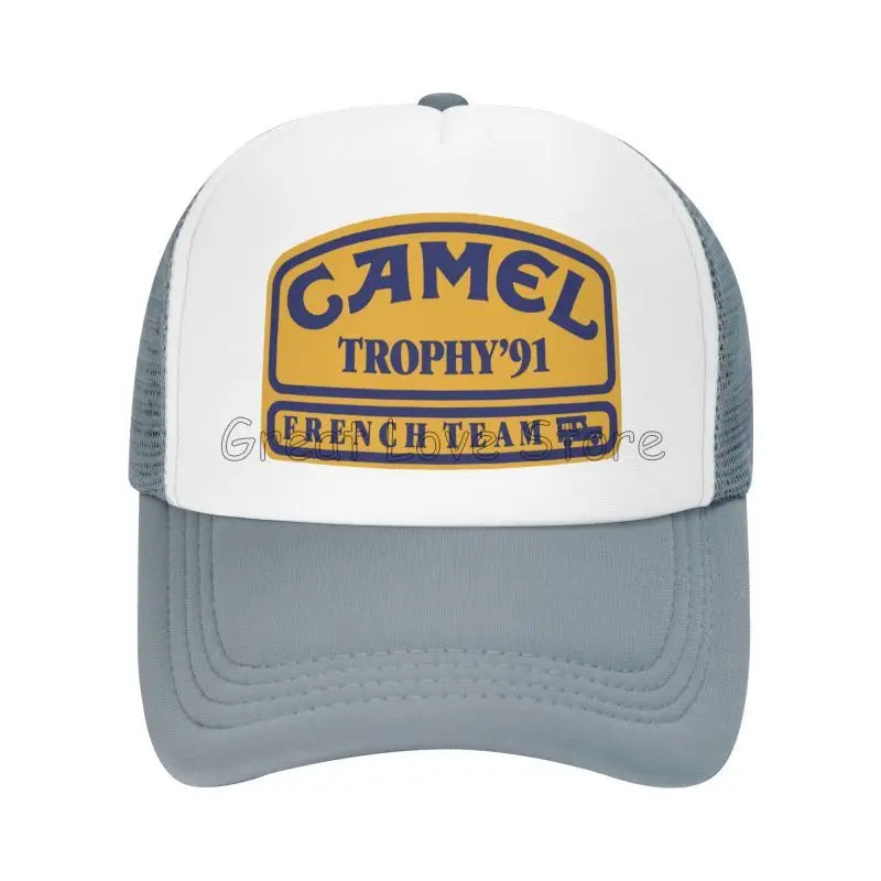 „Camel Trophy 91“ spausdinta beisbolo kepurė, unisex saulės skydeliai, vasarinės hiphopo kepurės vyrams ir moterims, lauko kvėpuojančios tinklinės „Snapback“ kepurės