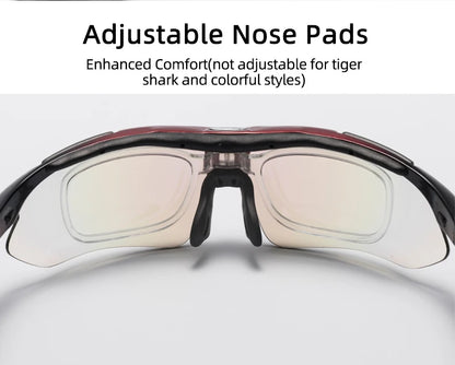ROCKBROS Polarized Cycling Glasses Men Sports Sunglasses Road MTB Mountain Bike Bicycle Riding Protection Goggles Eyewear 5 Lens