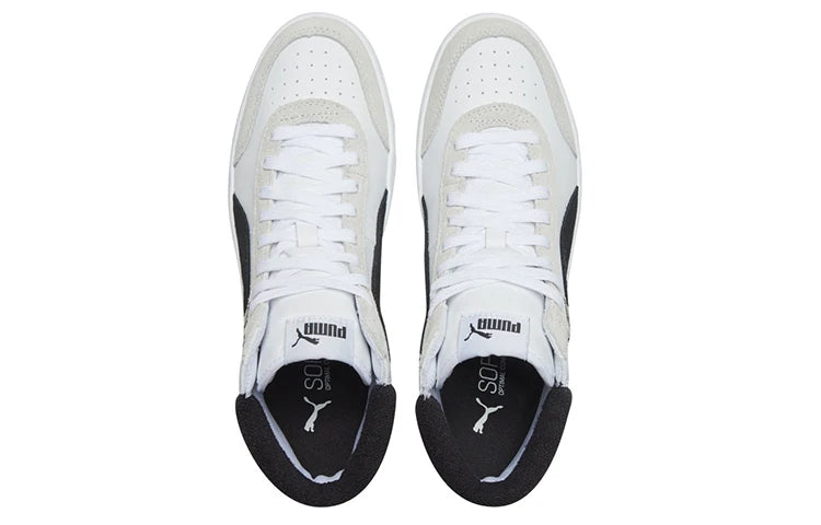 Baskets Puma Court Legend Mid blanches et noires 371119-02