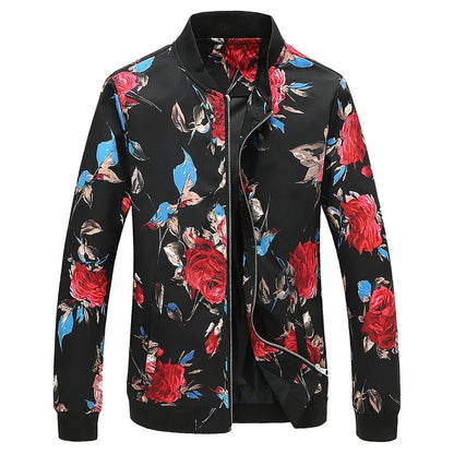 Spring new men's handsome colorful men's jacket, fashion casual youth Slim sports jacket, Asian size M-6XL