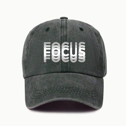 „FOCUS“ spausdinta, išplauta medvilnė, reguliuojama klasikinio stiliaus beisbolo kepurė, sportinė „duckbill“ kepurė vyrams ir moterims