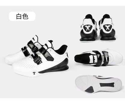 Professional Weightlifting Shoes Comfortable Indoor Squat Training Shoes Durable Anti-Slip Weightlifting Hard Pull Sports Shoes