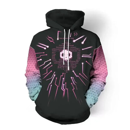 Anime gaming hoodie majica s kapuljačom, 3D print Overwatches DVA DJ, cosplay kostim za žene, muškarce i parove, jakna s kapuljačom, gornji odjevni predmet