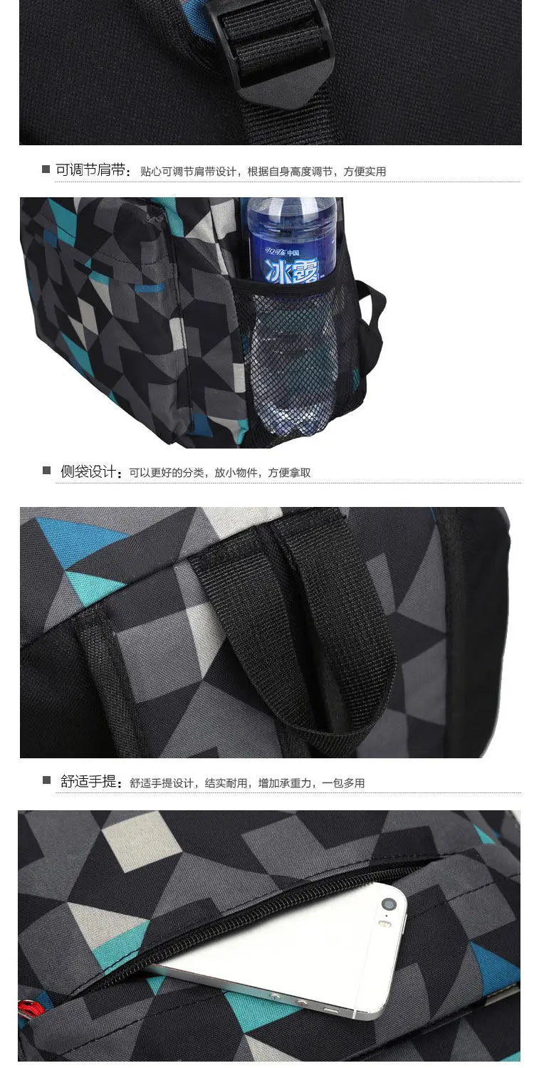 Minecraft Enderman Creeper Graphic Printed Backpack Large Capacity Lightweight Fashion Casual For Daily Travel Outdoor Leisure