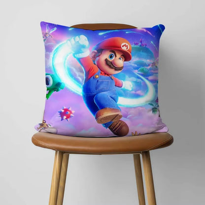 B-Bowser Princess D-Donkey Kong Pillow Case For Sofa Decor Car Office Room Printing Cushion Cover Decorations and Protector