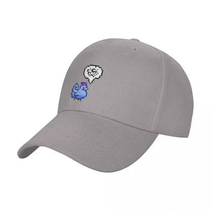 2026 Grumpy Blue Chicken Stardew Valley Baseball Cap Funny hats fishing caps man Luxury man cap Hats For Women Men's