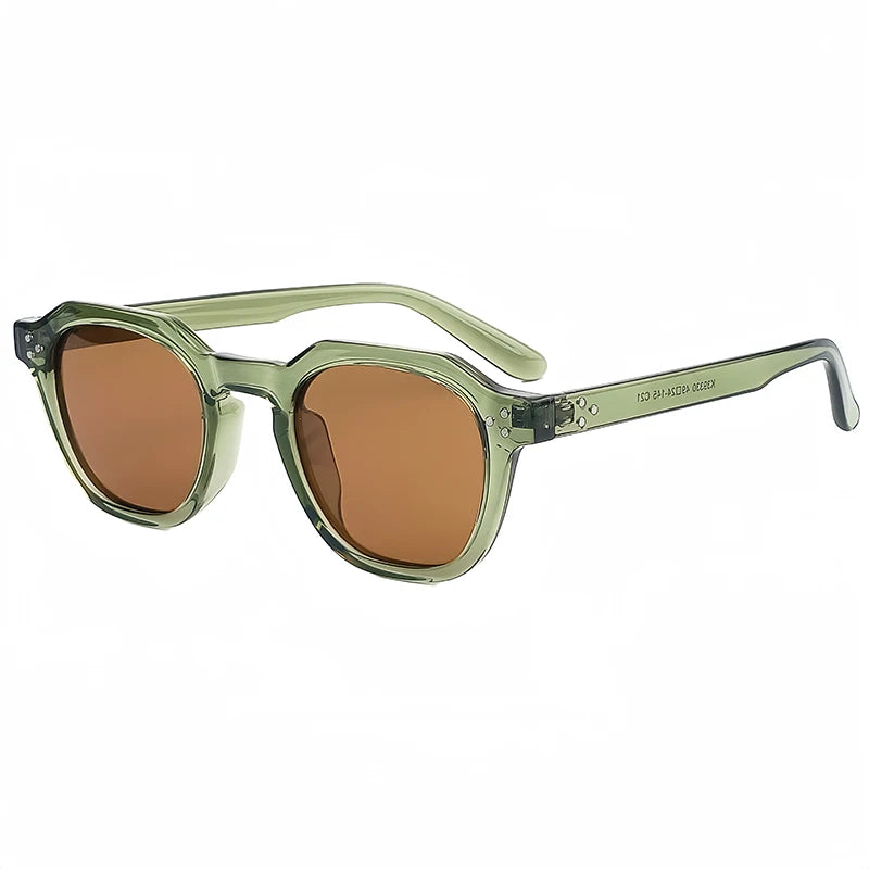 Caterside Nové retro polarizované pánské sluneční brýle s čtvercovým rámem z TR90, dámské sluneční brýle, outdoor, řízení, rybaření, UV400, dárek