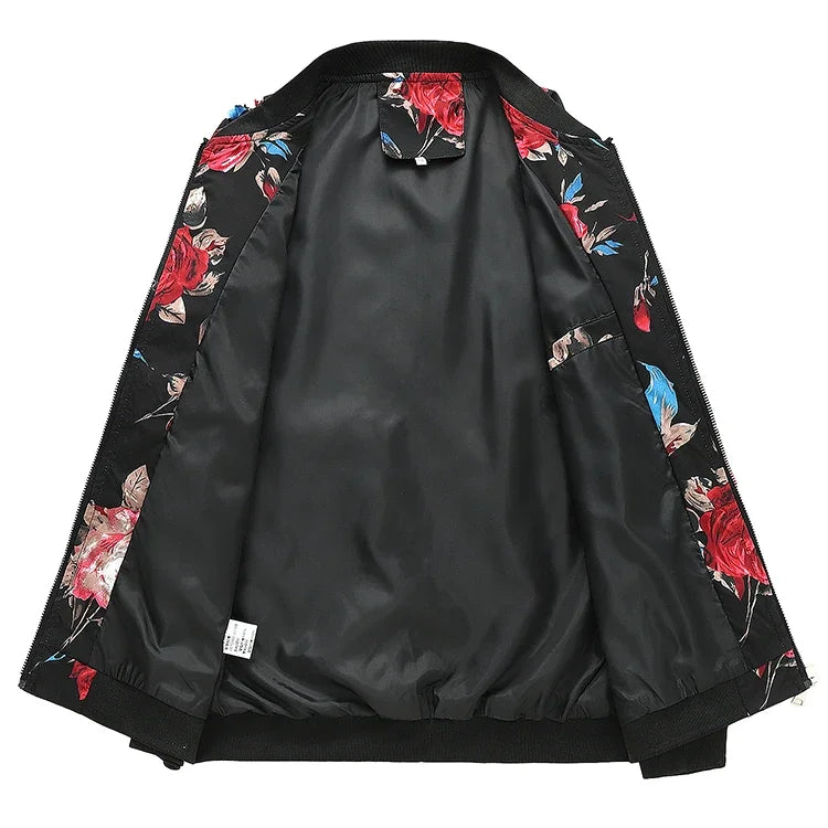 Spring new men's handsome colorful men's jacket, fashion casual youth Slim sports jacket, Asian size M-6XL