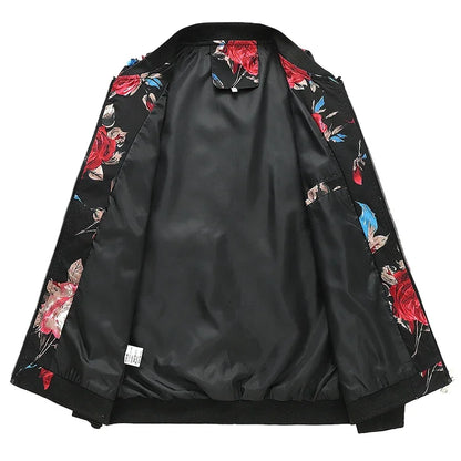 Spring new men's handsome colorful men's jacket, fashion casual youth Slim sports jacket, Asian size M-6XL