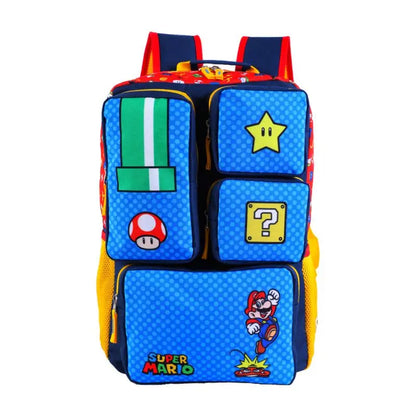 In Stock Minecraft Backpack Large Capacity Lightweight Pressure Relief Cartoon Print Outdoor Travel Hiking For Men Students