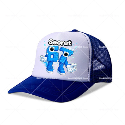 Casquette de baseball Steal A Brainrot 67 Six Seven, motif cartoon/anime, lettres de l'alphabet A à Z, pour garçons et filles, ajustable, sport et mode, couvre-chef pour adulte, cadeau