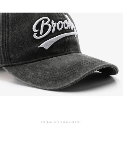 Brooklyn Baseball Caps Embroidery Breathable Retro Style Unisex Comfort Trendy Fashion Summer Hat Sun Protection Curved Brim