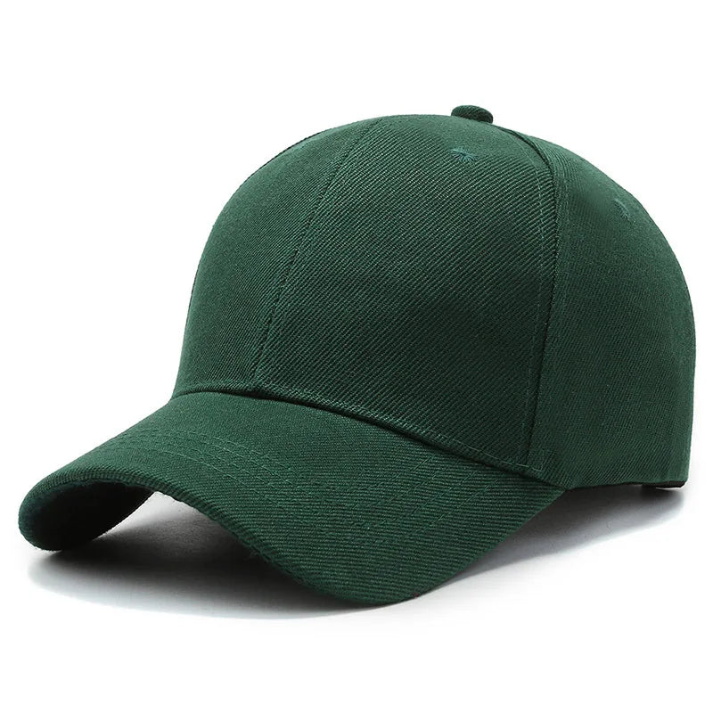 Unisex Cap Casual Plain Baseball Cap Adjustable Snapback Hats For Women Men Hip Hop Cap Street Dad Hat Simple Style Solid Color